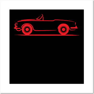 Alfa Romeo Giulia Spider Veloce Red Posters and Art